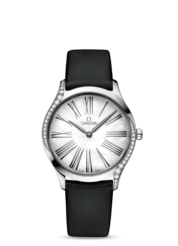 Omega De Ville Trésor 36 Stainless Steel / MOP Roman / Fabric